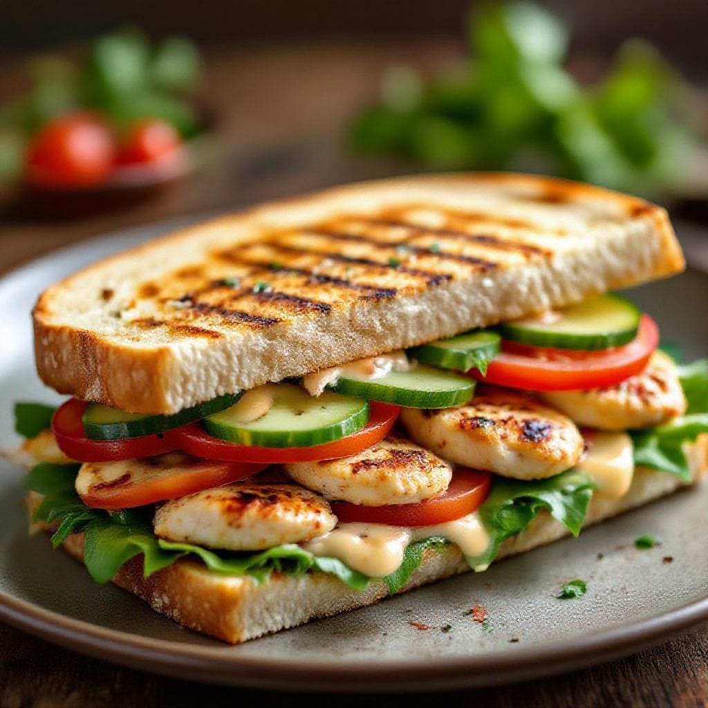Chicken flatbread sandwich recipe - You can keep it simple with seasoned chicken and crisp veggies, or layer on sauces and extras to mak