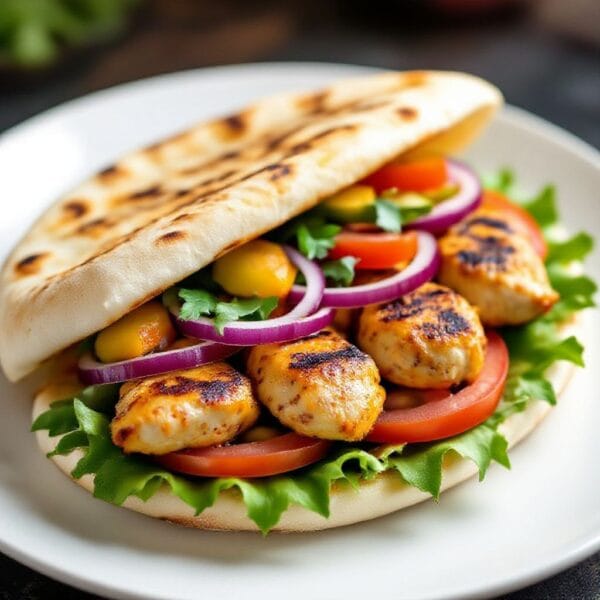 Chicken Kebab Flatbread Sandwich – A Fresh, Flavor-Packed Favorite