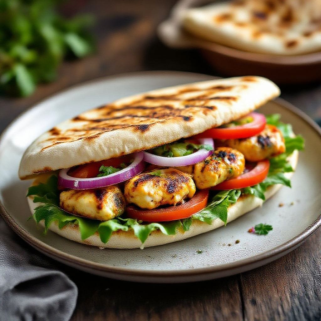 Chicken kebab flatbread sandwich - Chicken Kebab Flatbread Sandwich – A Fresh, Flavor-Packed Favorite If you crave something that’s jui