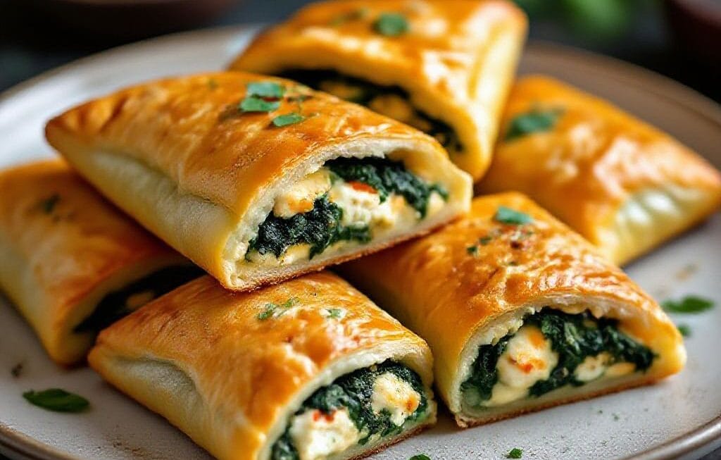 chicken spinach stuffed bread pockets