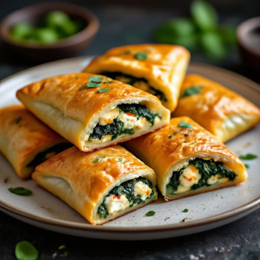 chicken spinach stuffed bread pockets