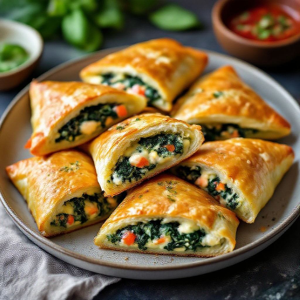 Chicken spinach stuffed bread pockets - Perfect for busy weeknights, lunch meal prep, or a cozy weekend bake, they deliver big flavor withou