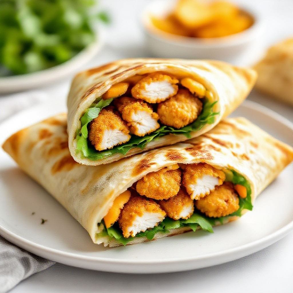 Crispy chicken wrap pockets - Crispy chicken wrap pockets are an easy, crowd-pleasing option for lunch, dinner, or meal prep