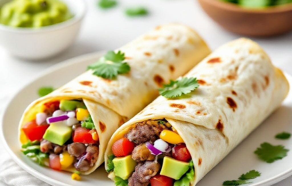 easy lunch burrito wraps recipe