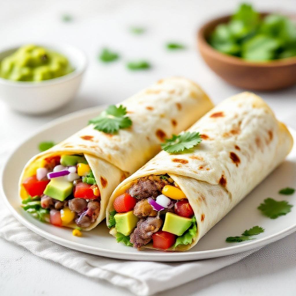 easy lunch burrito wraps recipe