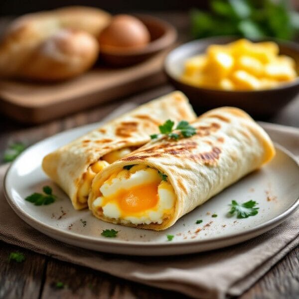 Egg and Cheese Stuffed Breakfast Wrap – A Warm, Satisfying Start to Your Day