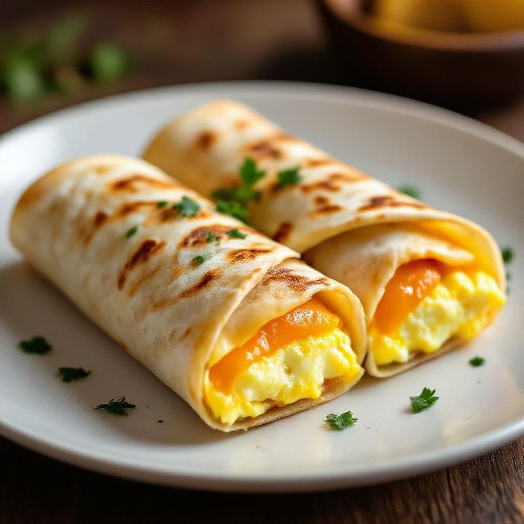 Egg and cheese stuffed breakfast wrap - Egg and Cheese Stuffed Breakfast Wrap - A Warm, Satisfying Start to Your Day A good breakfast doesn’