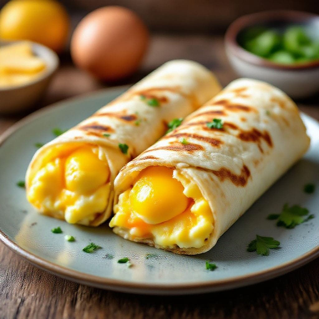 Egg and cheese stuffed breakfast wrap - This egg and cheese stuffed breakfast wrap is simple, quick, and endlessly comforting