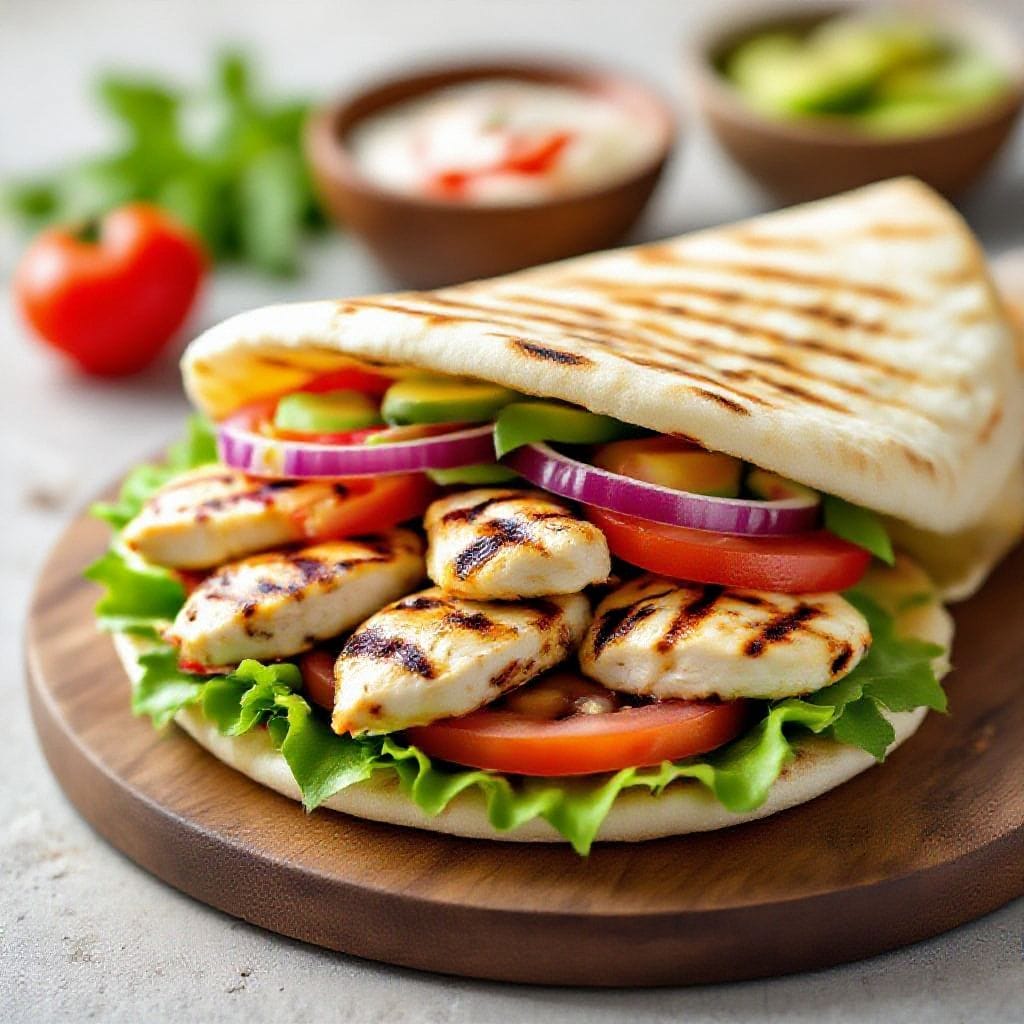 Grilled chicken pita sandwich - Grilled Chicken Pita Sandwich - Simple, Flavorful, and Satisfying If you’re craving something fresh,