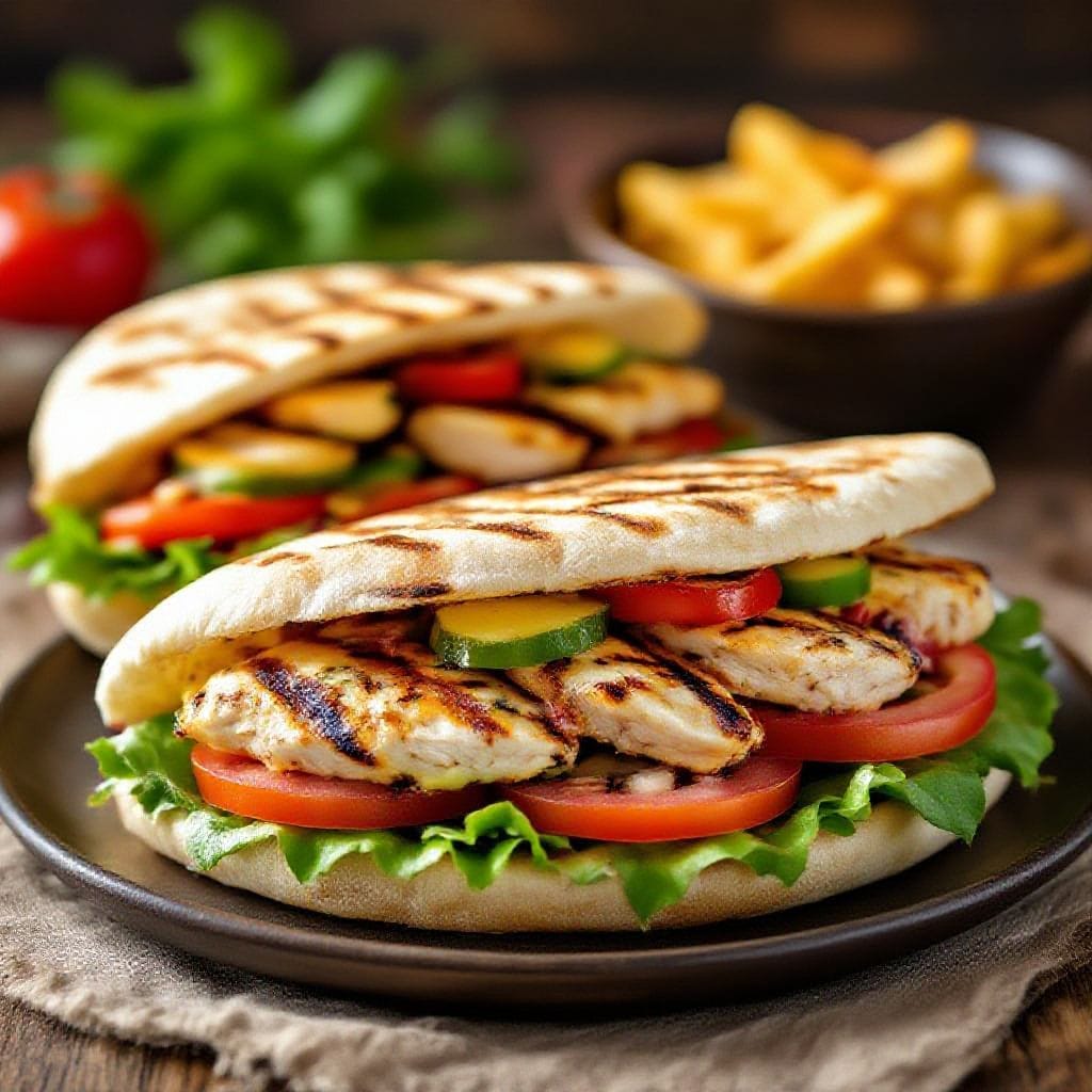 Grilled chicken pita sandwich - It tastes like something you’d get from a great neighborhood spot, but it’s simple enough for a week