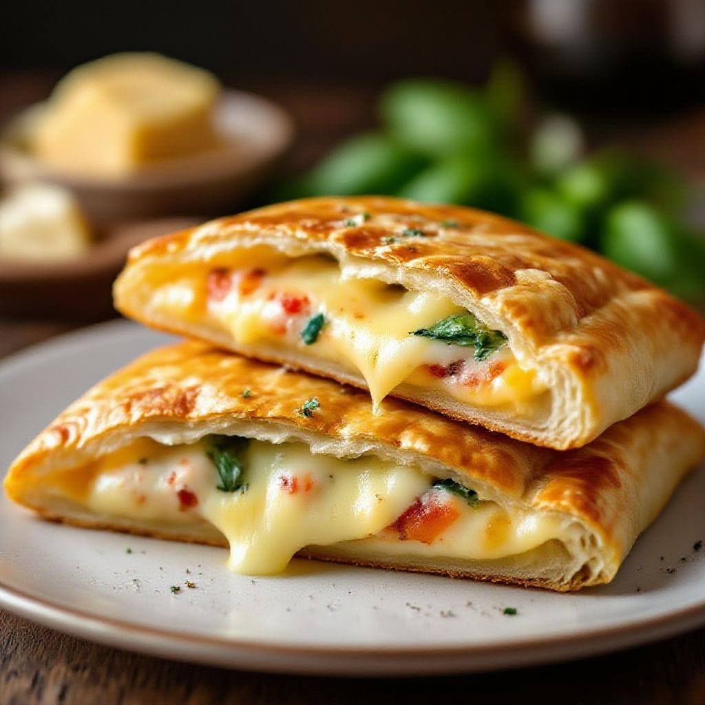 Homemade chicken calzone recipe - It’s warm, cheesy, and packed with flavor, all tucked inside soft, golden dough