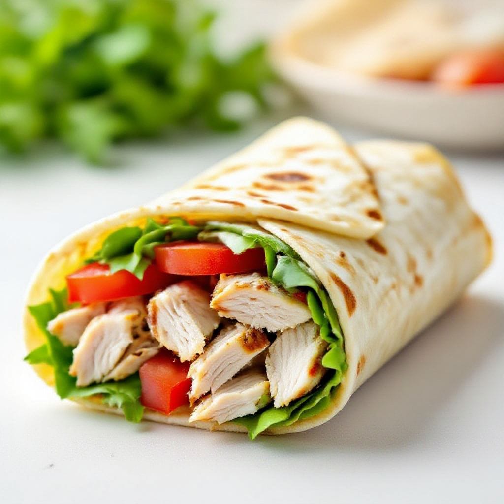 Quick lunch wrap with leftover chicken - Quick Lunch Wrap With Leftover Chicken – Simple, Fresh, and Satisfying This is the kind of lunch you