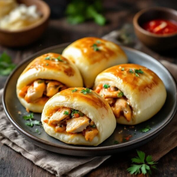 Savory Chicken Stuffed Buns Recipe – Soft, Fluffy, and Packed With Flavor