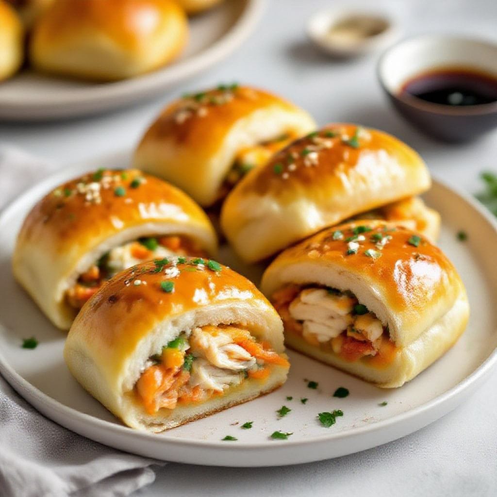 Savory chicken stuffed buns recipe - Savory Chicken Stuffed Buns Recipe - Soft, Fluffy, and Packed With Flavor These buns are everything