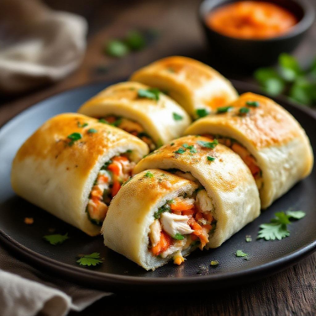 Savory lunch rolls with chicken filling - Savory Lunch Rolls With Chicken Filling - Soft, Flavorful, and Easy to Pack These savory lunch rolls