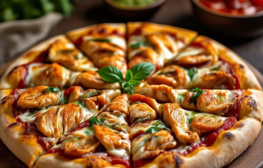 shawarma style chicken pizza recipe