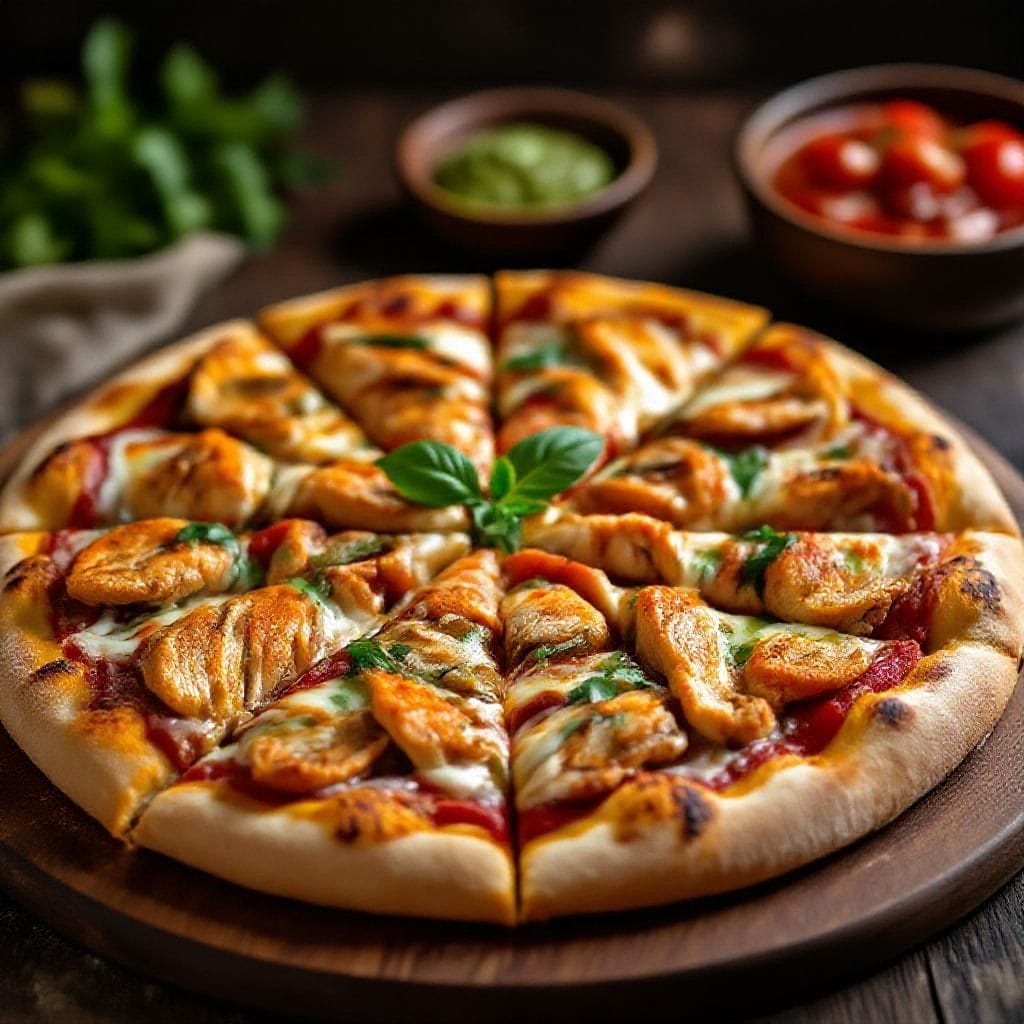 shawarma style chicken pizza recipe