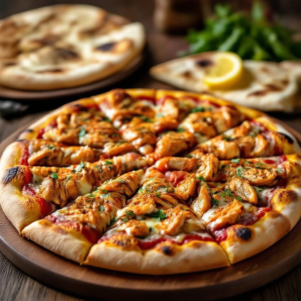 Shawarma style chicken pizza recipe - It’s familiar enough for pizza night, but exciting enough to feel special