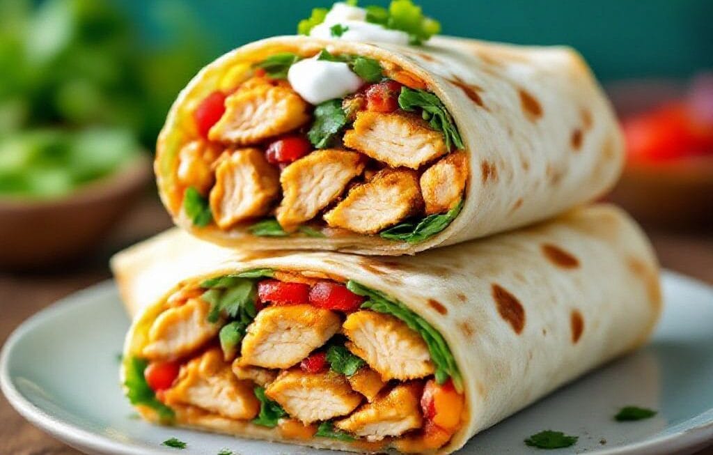 spicy chicken tortilla wrap recipe