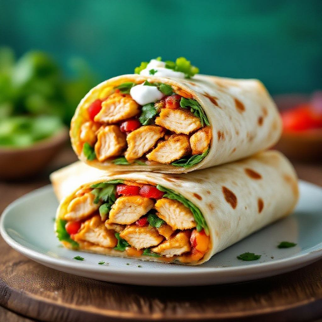 spicy chicken tortilla wrap recipe