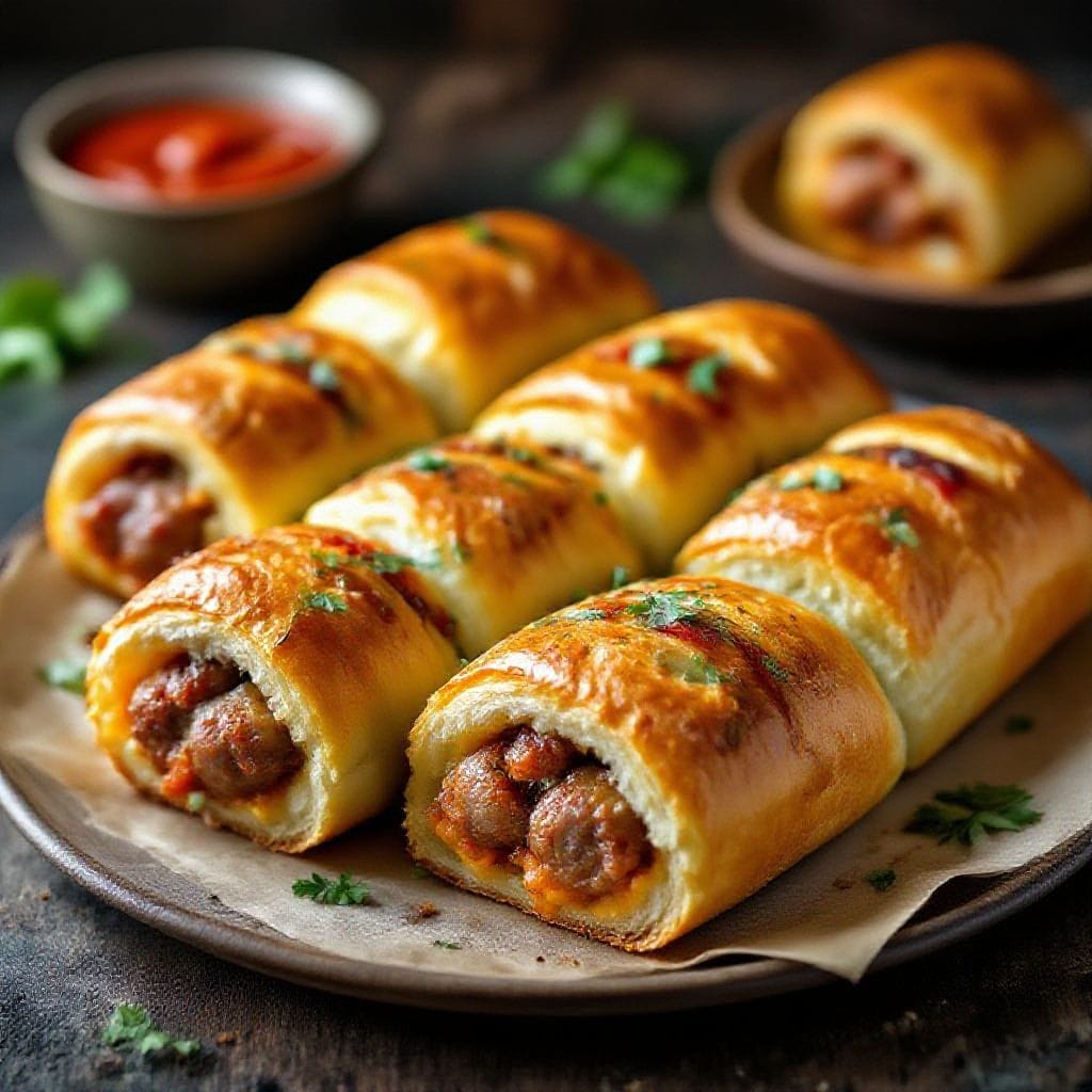 Spicy sausage stuffed bread rolls - Spicy Sausage Stuffed Bread Rolls – A Warm, Flavor-Packed Snack If you love bold flavors wrapped in