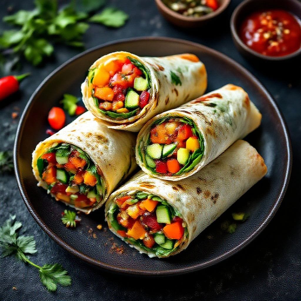 Spicy veggie wrap rolls - Spicy Veggie Wrap Rolls - Easy, Fresh, and Flavor-Packed These spicy veggie wrap rolls bring quick,
