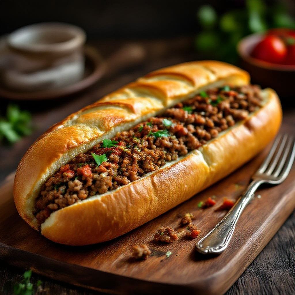 Stuffed bread loaf with minced beef - Stuffed Bread Loaf With Minced Beef - A Cozy, Crowd-Pleasing Meal There’s something comforting about