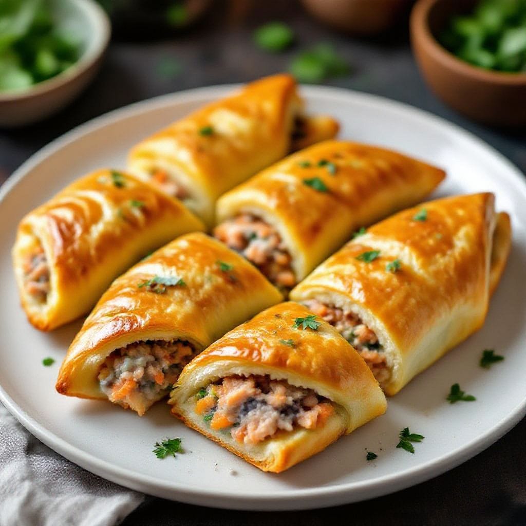 tuna stuffed bread pockets recipe