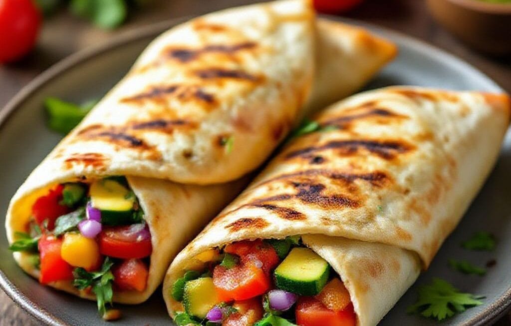 vegetable stuffed pita pockets